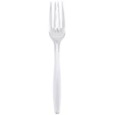 CLEAR PLASTIC FORK PS#76002581