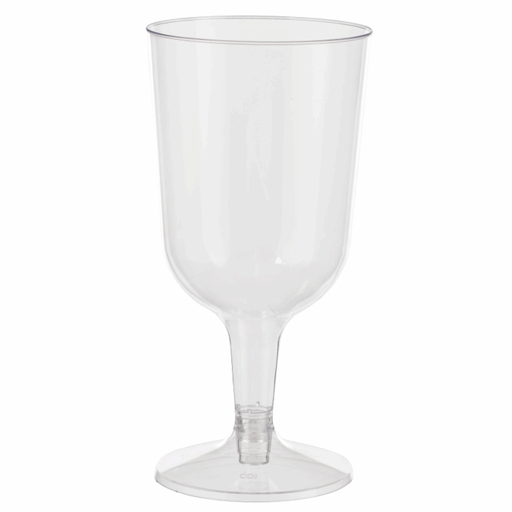 CUP 6-OZ CLEAR PLASTIC WINE