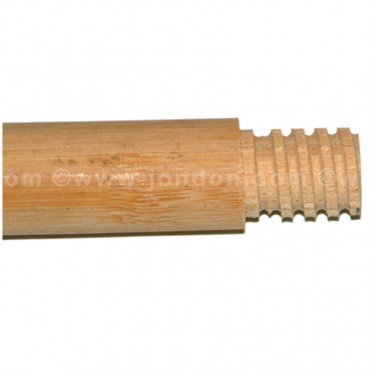 HANDLE 60&quot; WOOD W/THREADED TIP