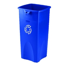 SQUARE RECYCLE BLUE 23 GAL  ***CLOSE OUT***
