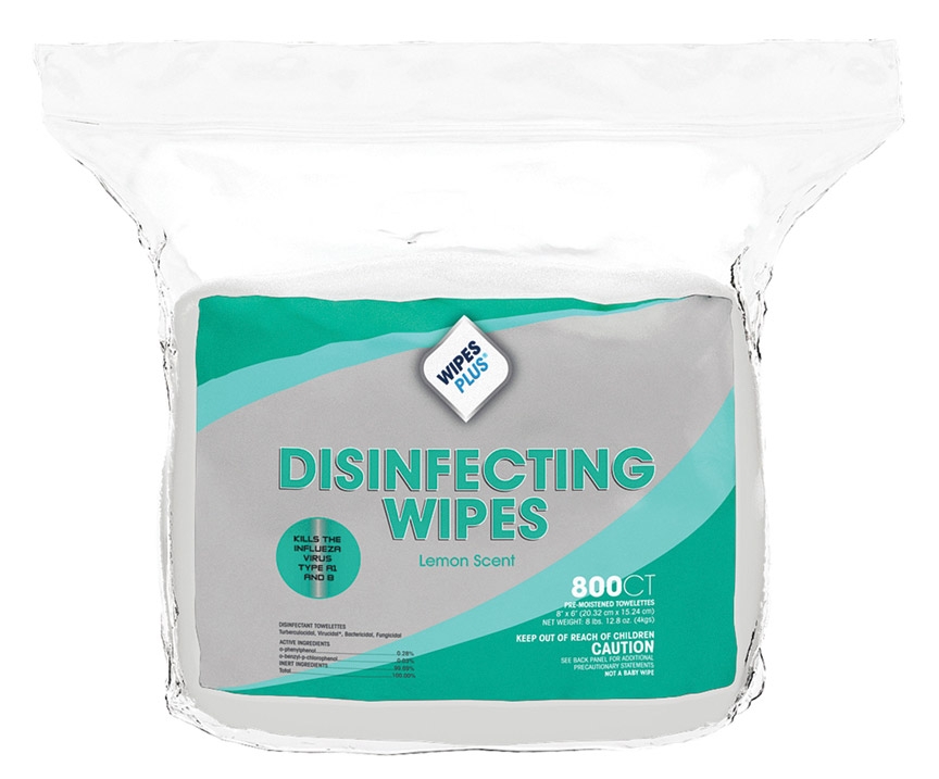 GYM WIPES DISINFECTING
SURFACE WIPERS LEMON 3200/CS
#37301 WIPES PLUS