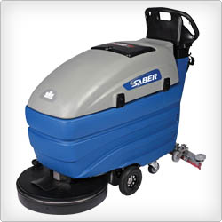 WINDSOR SABER COMPACT 20 TRACTION DRIVE SCRUBBER, AGM,